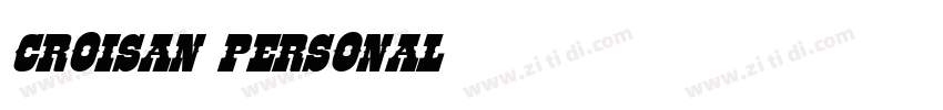 CROISAN Personal字体转换